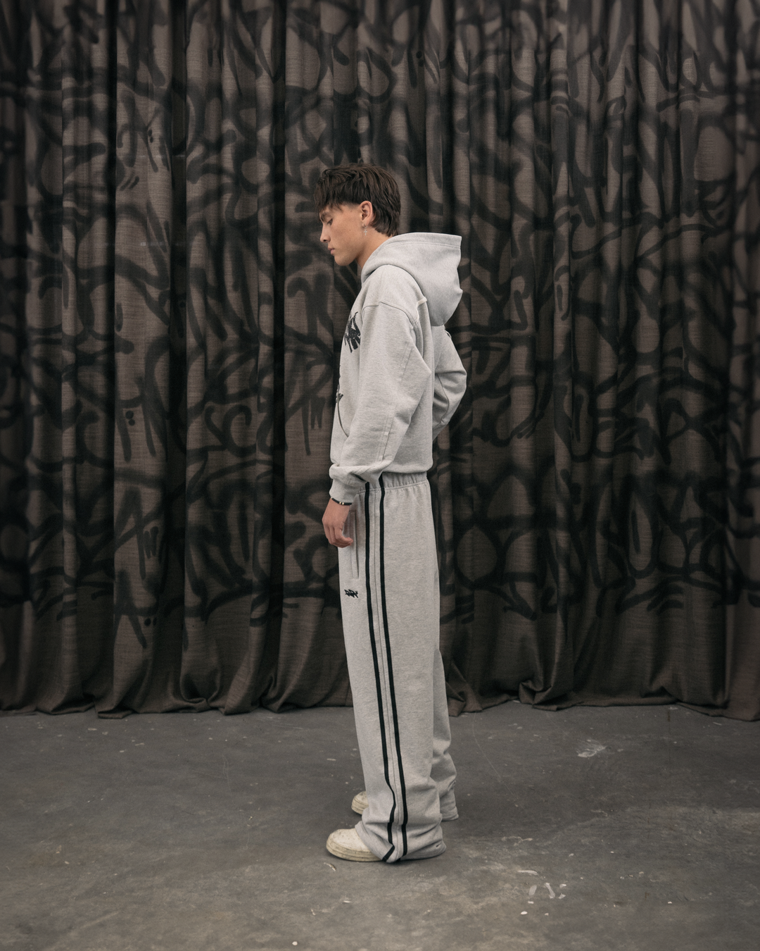 Distressed Logo Hoodie