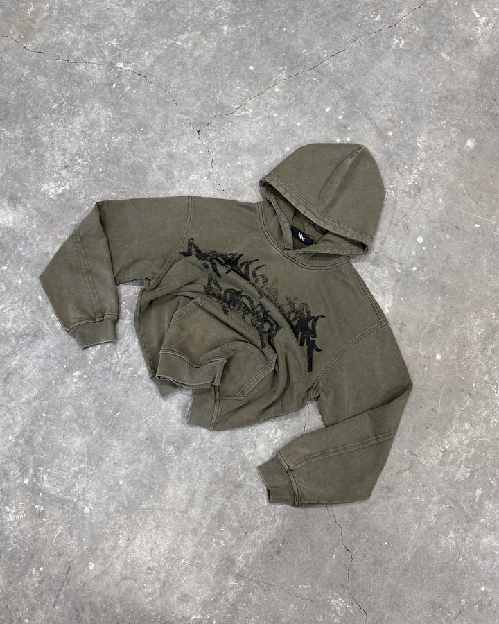 Distressed Logo Hoodie