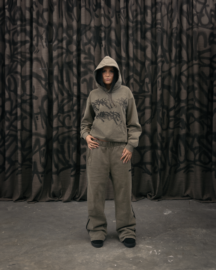 Distressed Logo Hoodie